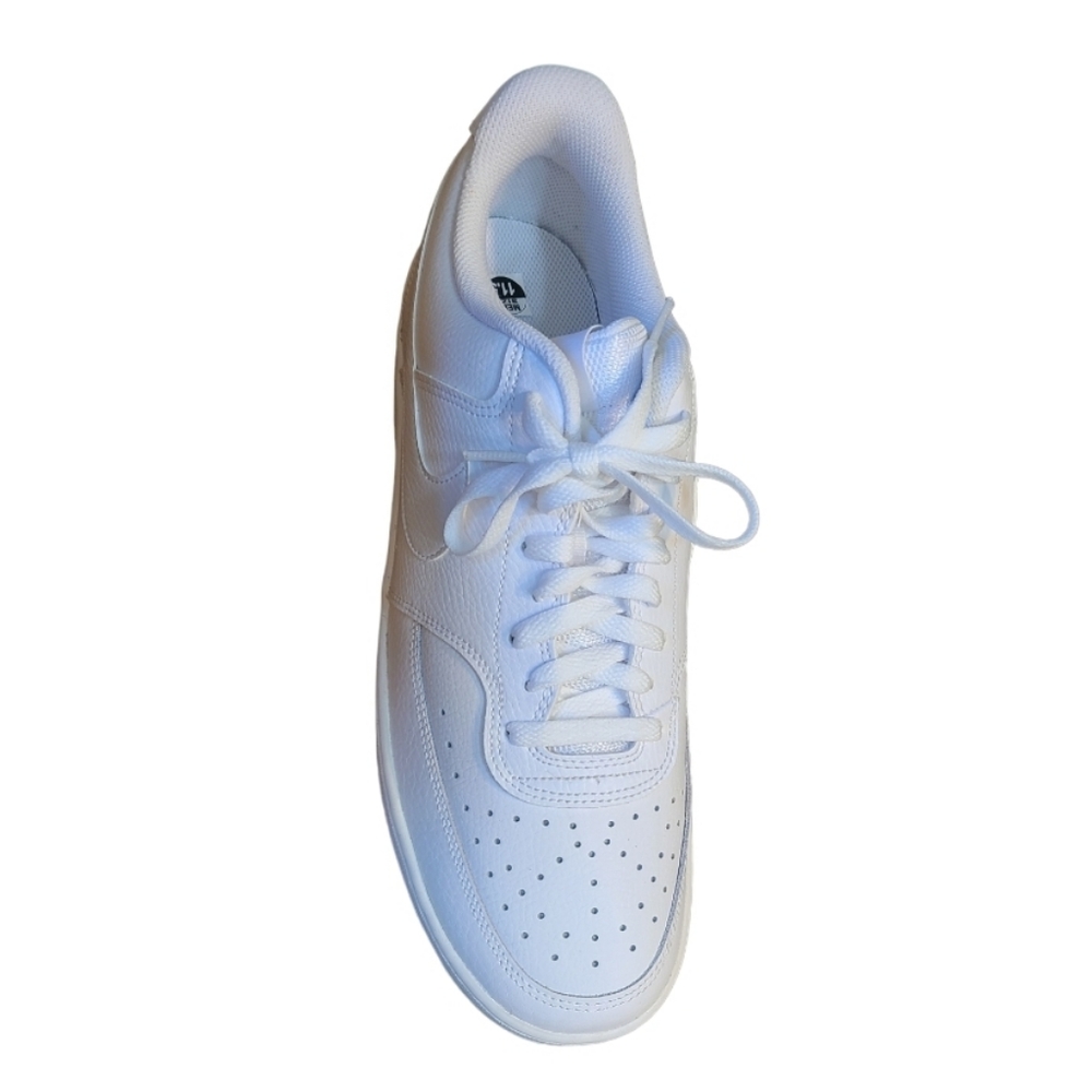 New Nike Court Vision Low Triple White CD 5463-100 Men’s Casual Shoes Me… - Picture 8 of 9